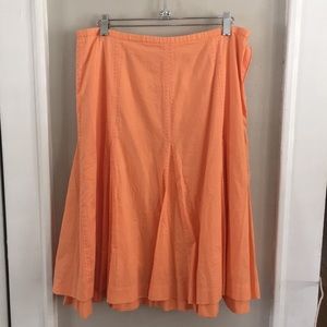 Orange Skirt w/ Hot Pink Stitching